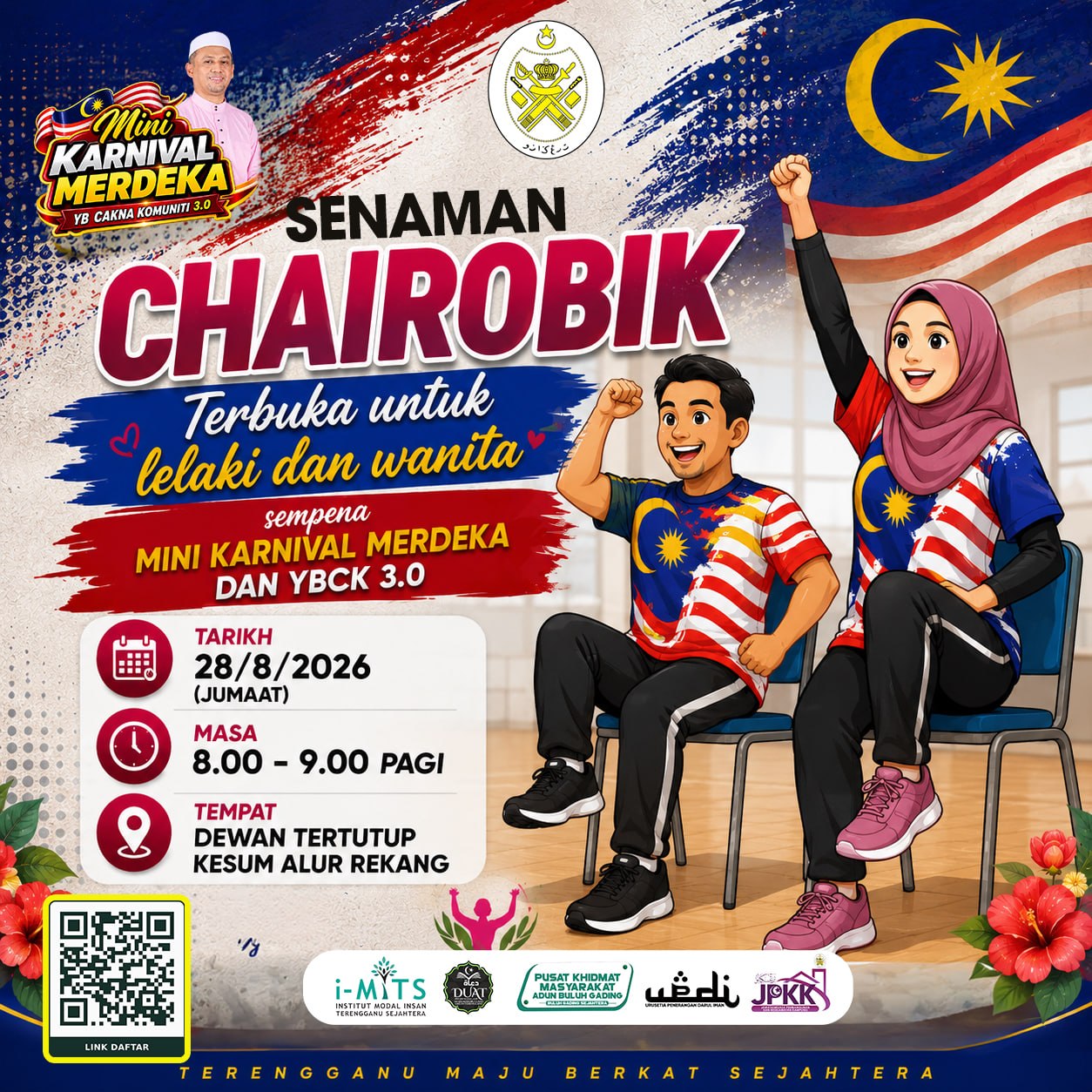 Chairobik -Terbuka lelaki dan wanita